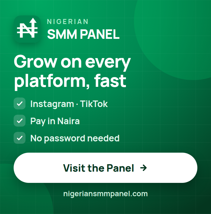 Nigerian SMM Panel — buy followers, likes and views in Naira